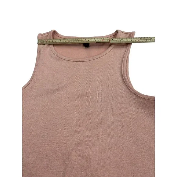 Banana Republic Womens Sleeveless Tank Top Blush Pink Polyester Blend Size S - Picture 6 of 8